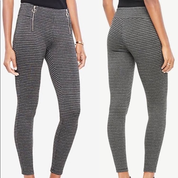 Ann Taylor Pants - Ann Taylor Houndstooth Leggings